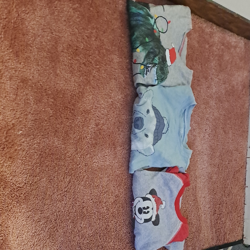 Boys 3t Lot Of 3 Long Sleeve Shirts.